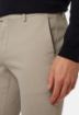 Slika Boggi Stretch pamučne hlače Slim fit bež