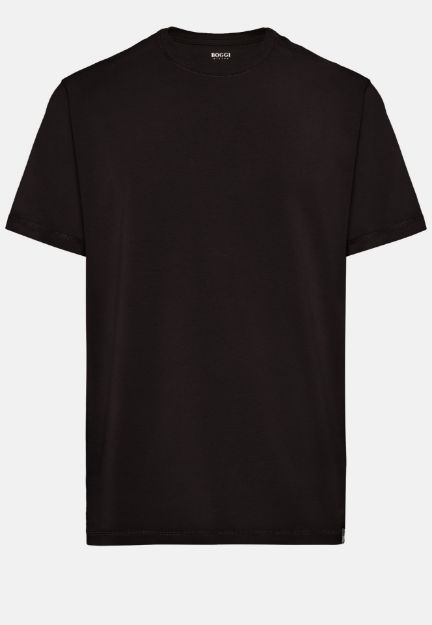 Slika Boggi pamučna majica kratki rukav crna