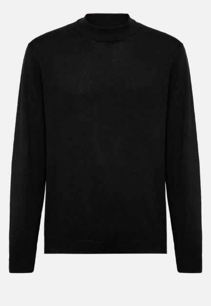 Slika Boggi pulover okrugli izrez crni