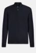 Slika Boggi pulover od merino vune Half-Zip modri