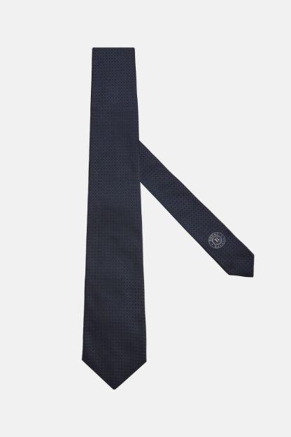 Slika Boggi svilena jacquard kravata plava