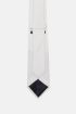 Slika Boggi kravata od mješavine pamuka i svile bijela