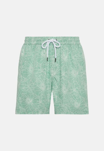 Slika Boggi kupaće hlače s cvjetnim uzorkom zelene
