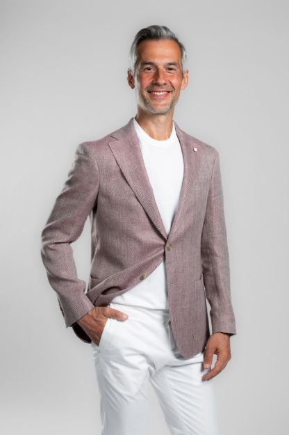 Slika Luigi Bianchi sako od lana, svile i pamuka