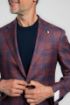 Slika Luigi Bianchi sako od vune, svile i lana bordo